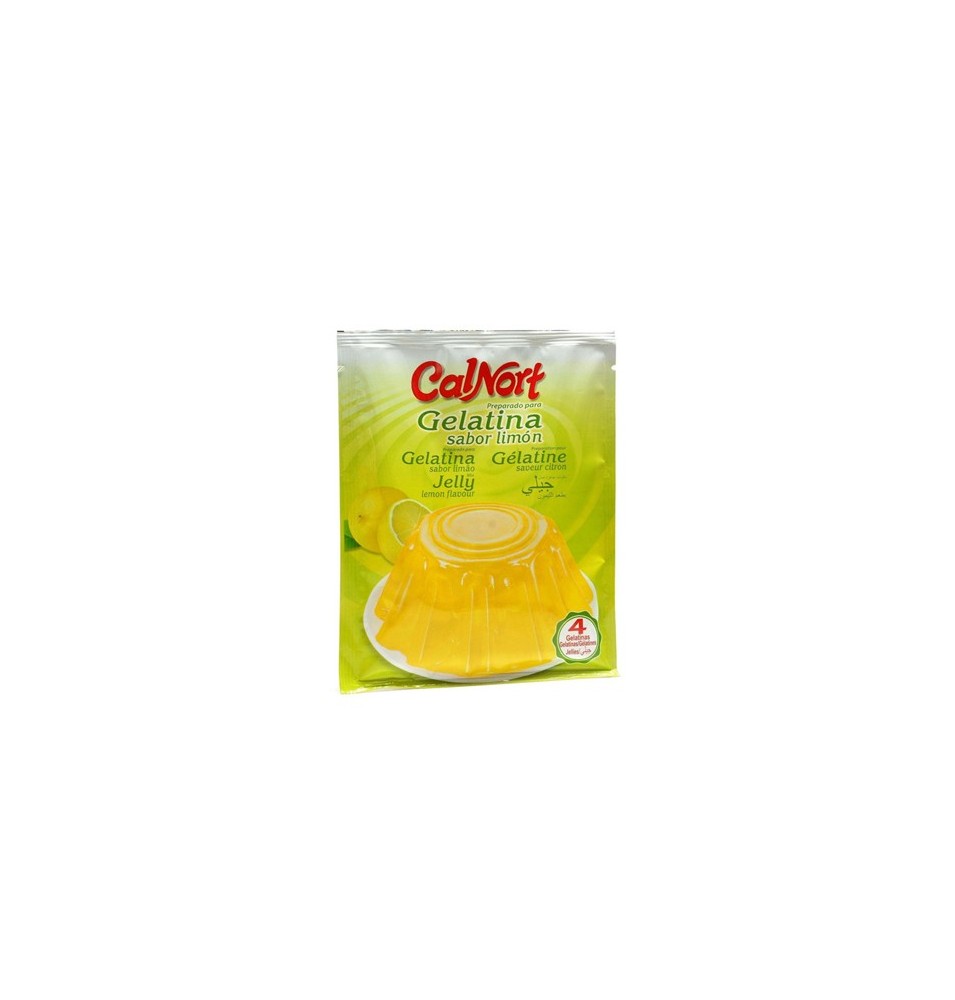 Gelatina sabor limon sobre 85 gr. Calnort