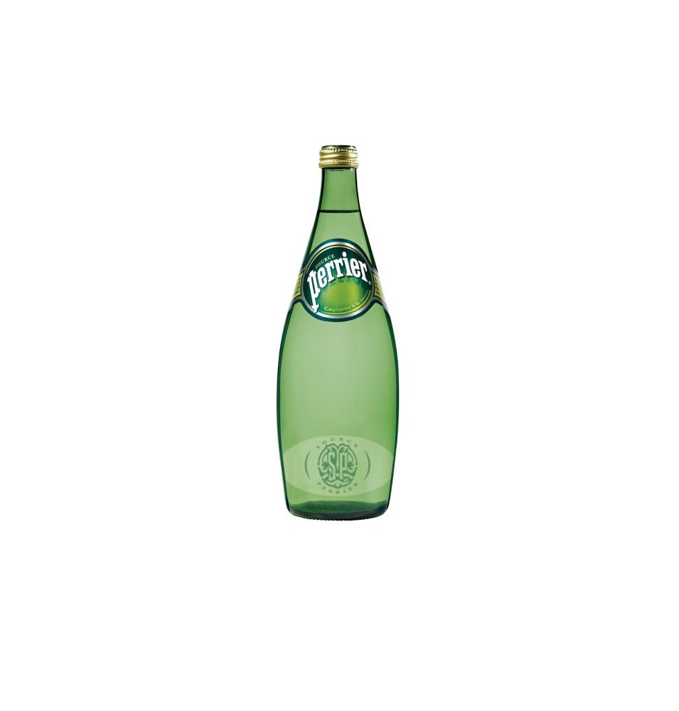 Agua Mineral Natural con Gas Perrier, 750 ml Caja (12 uds)