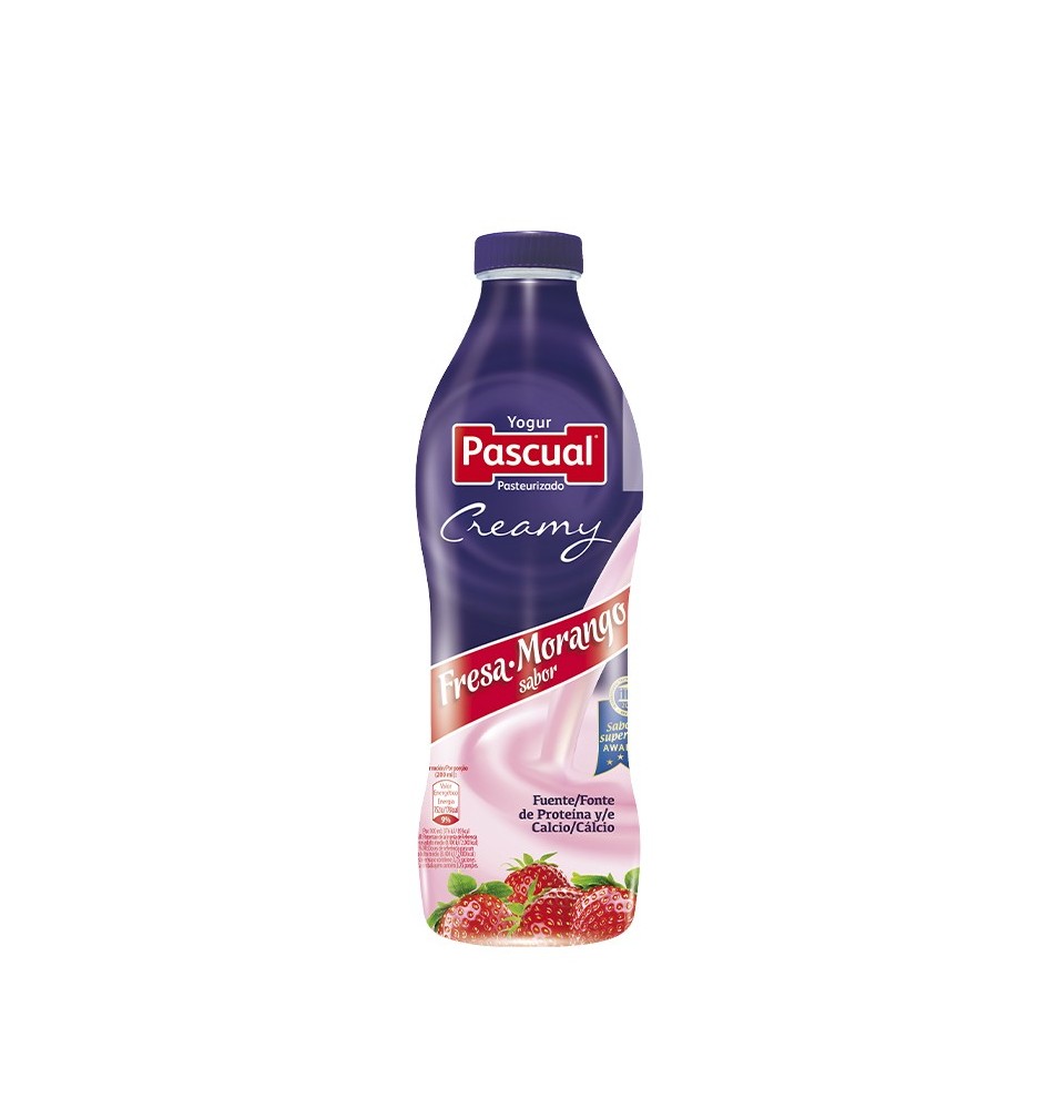 Yogur Liq Creamy Fresa PET 750 ml Pascual (post lact)