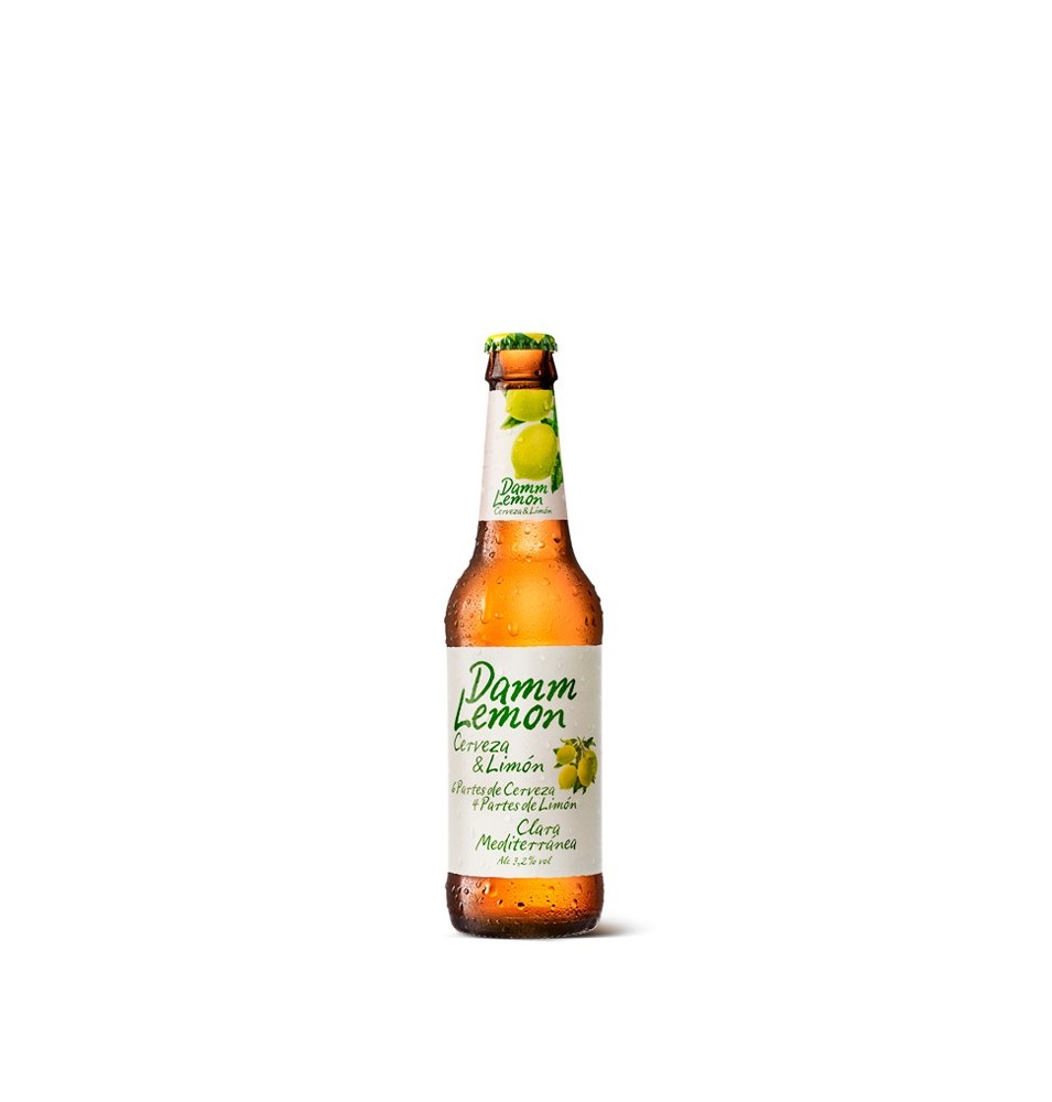 Cerveza Estrella Damm Lemon Botella 3,2% 330 ml caja x 24