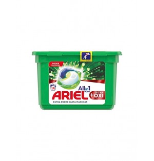 Deterg Ariel 3 en 1 pastilla
14 u. Original 410 gr