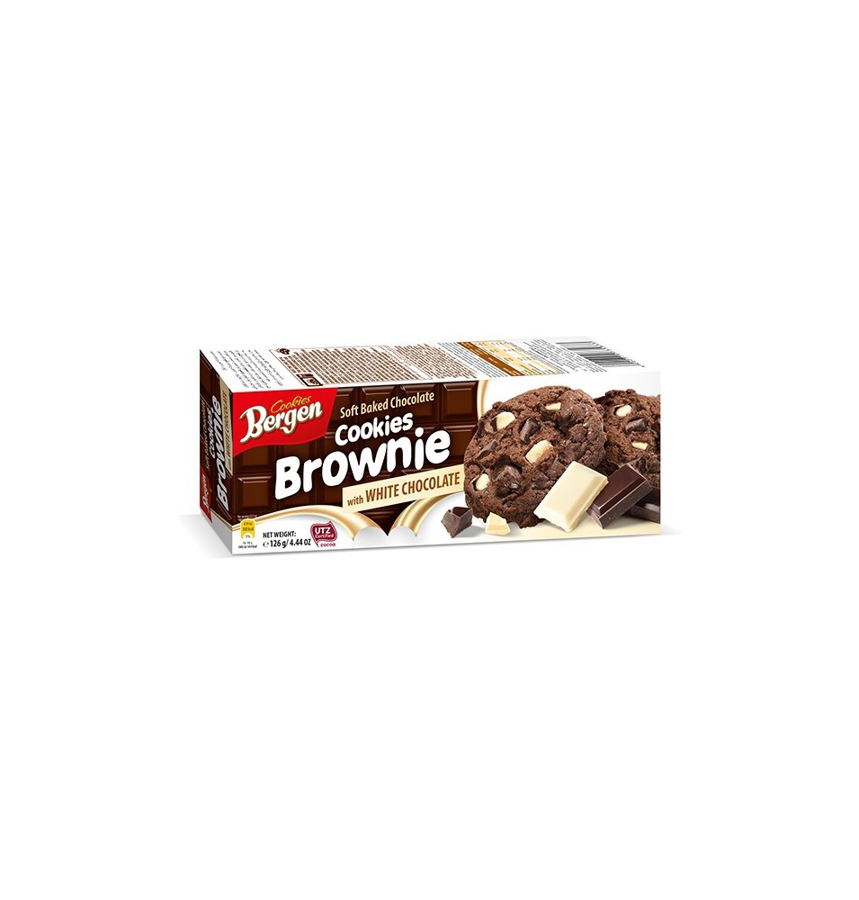 Galletas Brownie Con Chocolate Blanco 126 g Bergen