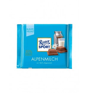 Tabletas de Chocolate Alpine
Con Leche 100Gr  Ritter Sport