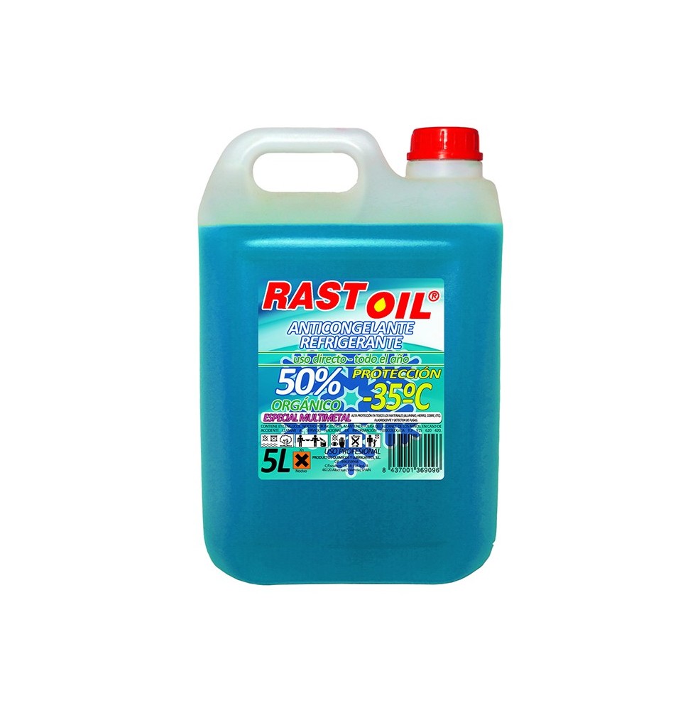 Liquido Anticongelante ORGANIC 50% Verde  5L