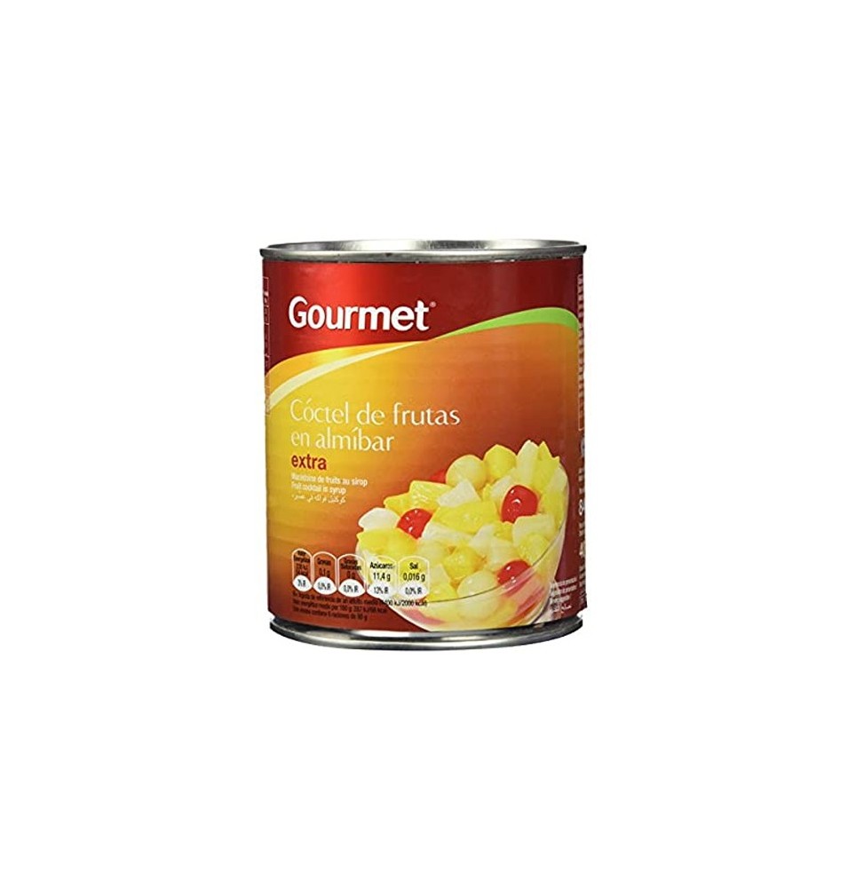 Coctel Frutas Gourmet Almibar 840g  Esc.480G