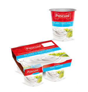 Yogur pasteuriz sabor natural
125gr  Pascual (post lact)