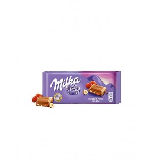 Tableta de chocolate Milka con
pasas y nueces 100 g