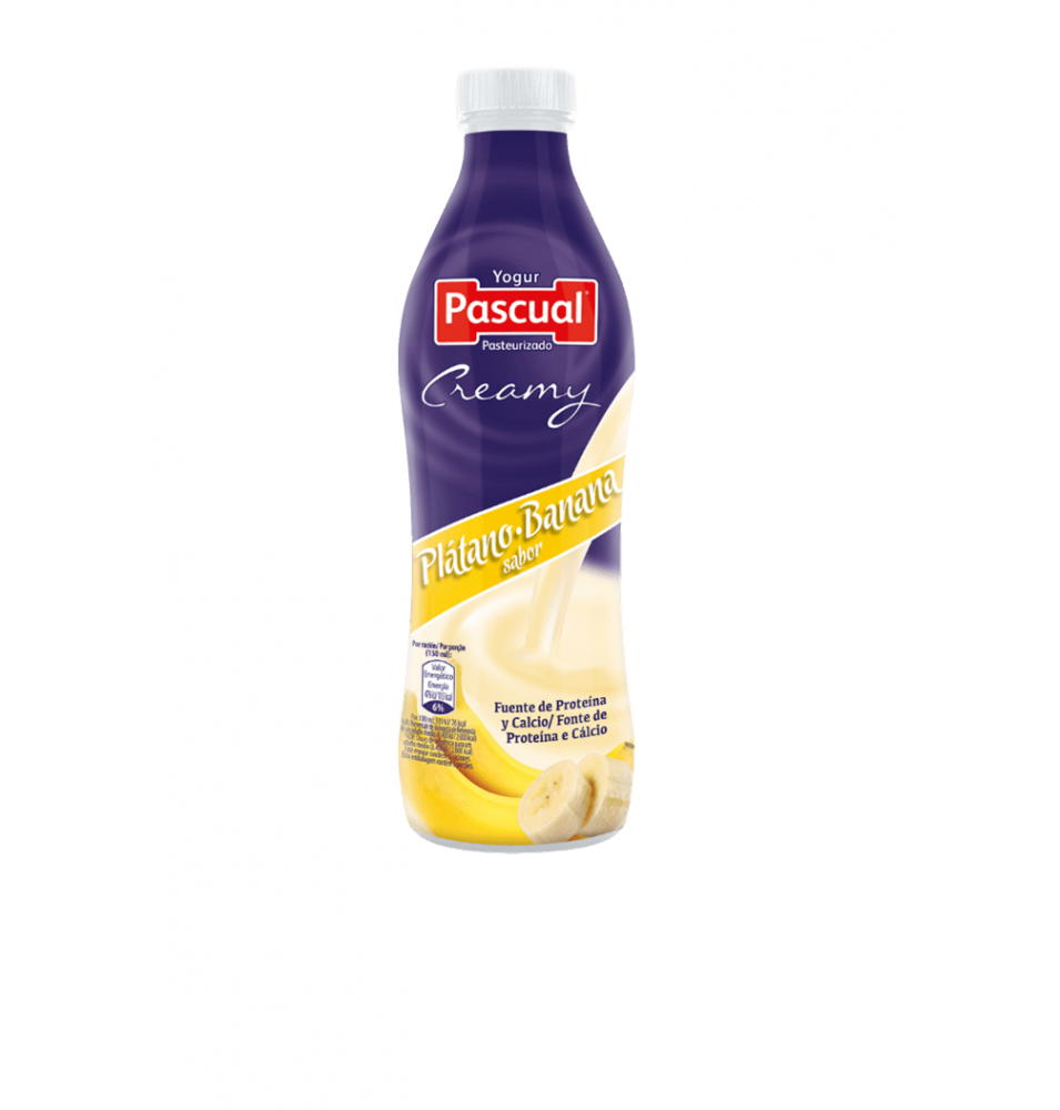 Yogur Liq Creamy Platano PET 750 ml Pascual (post lact)