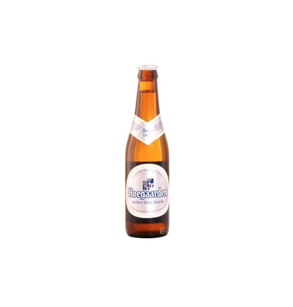 Cerveza Hoegaarden  4.9% Botella 33cl cj x 24