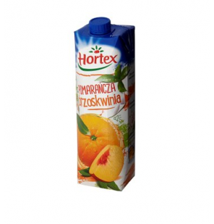 Nectar Drink de Naranja-Durazno  tetra 1L Hortex