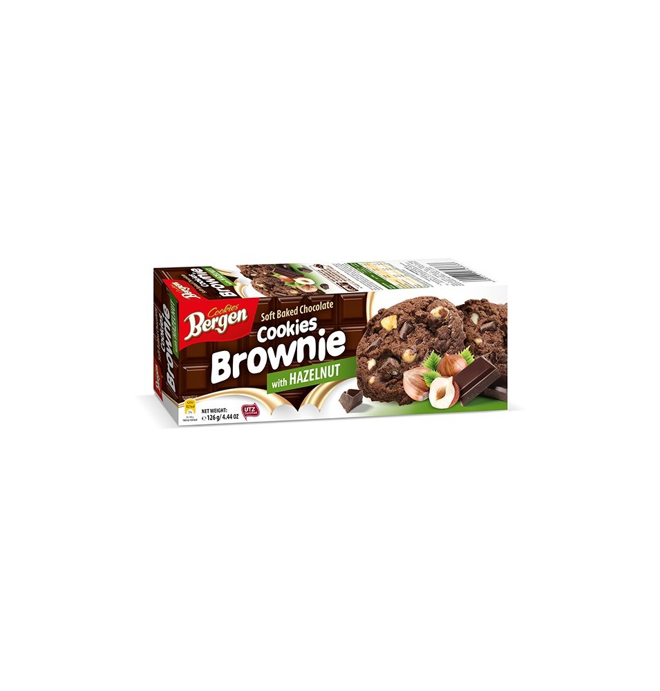 Galletas Brownie Con Avellana 126 g Bergen
