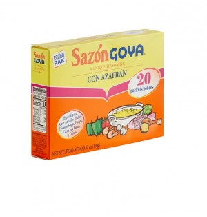Sazon Goya con Azafran 20
sobres 5 gr DISPLAY 100 gr
ECONO PAK