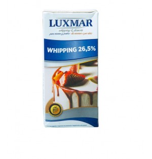 Crema Vegetal Con Azucar (Whipping 26,5%) 1L  Luxmar