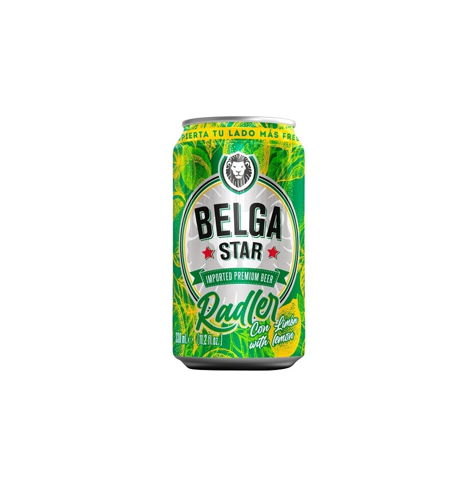 Cerveza BelgaStar Lata 33 cl RADLER 2.2% PACK NYLON B4x6 (3BZGTLB0)