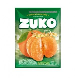 Refresco en polvo 2L de
Mandarina 8 sobres x 13g ZUKO