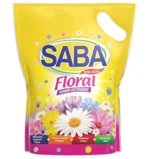 Detergente en Polvo Bolsa  x
1Kg Saba Floral